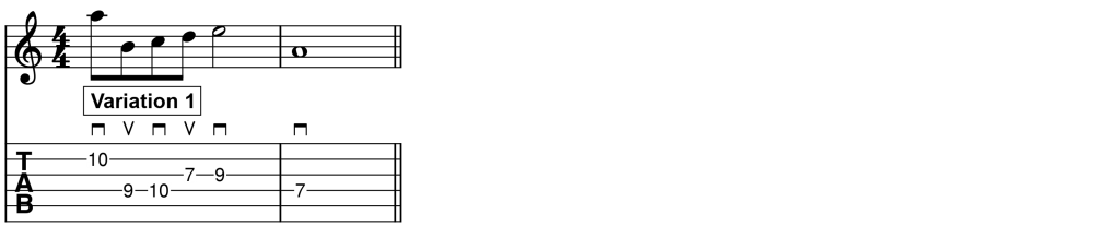 Octave Displacement: Variation 1