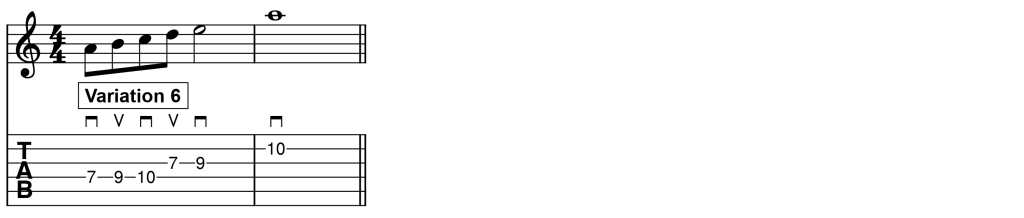 Octave Displacement: Variation 6